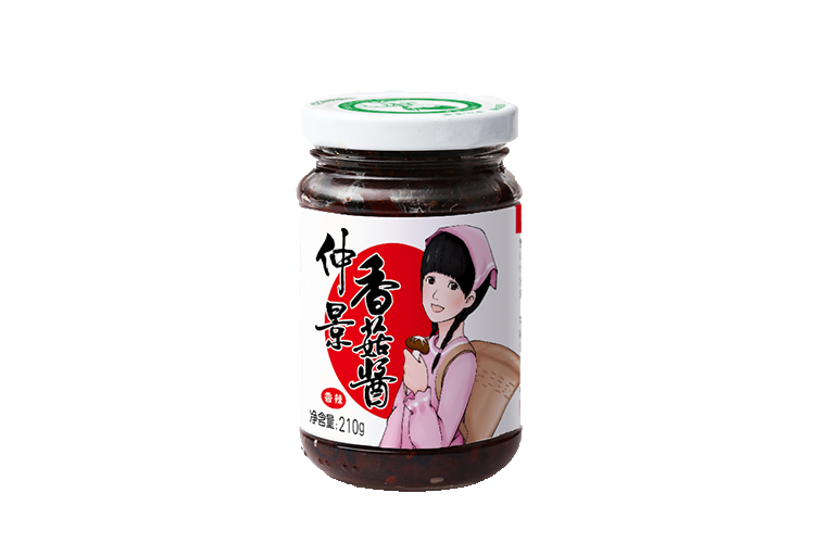 ZHONGJING SPICY MUSHROOM SAUCE 210G 15BOTTLES